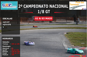 2ª Prova do Campeonato Nacional de 1/8GT e GTE 2026